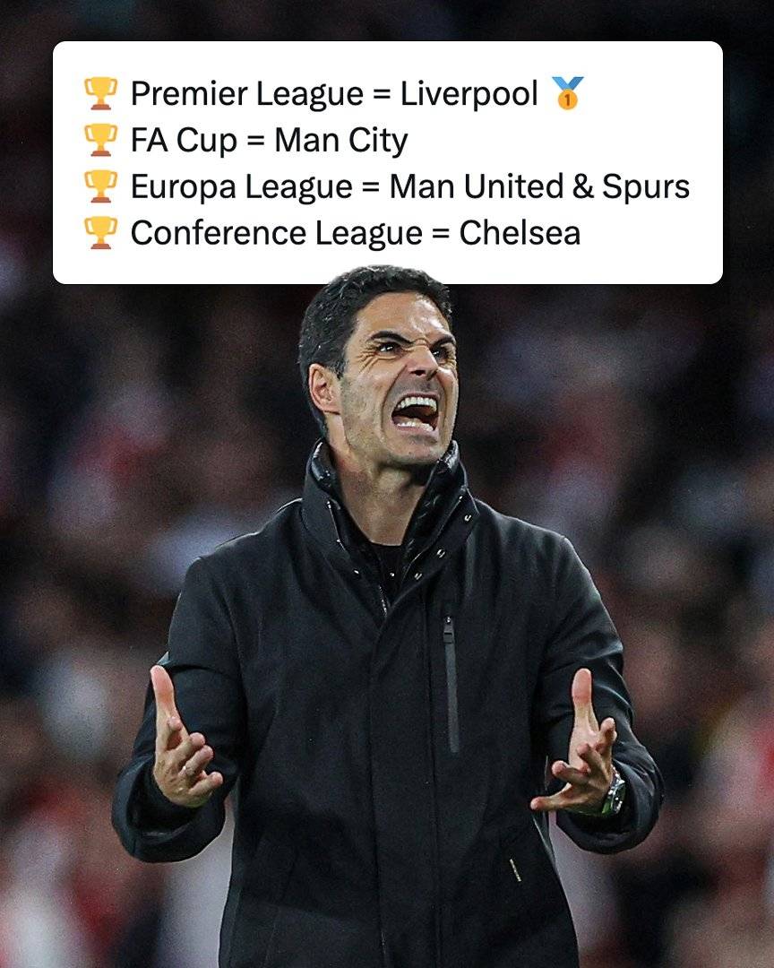 英超BIG6唯有阿森纳已定四大皆空 曼联热刺欧战有望捧杯